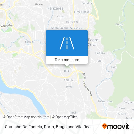Caminho De Fontela mapa