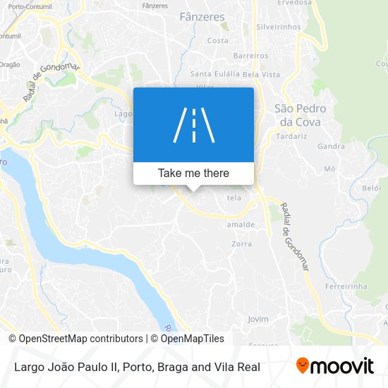 Largo João Paulo II mapa