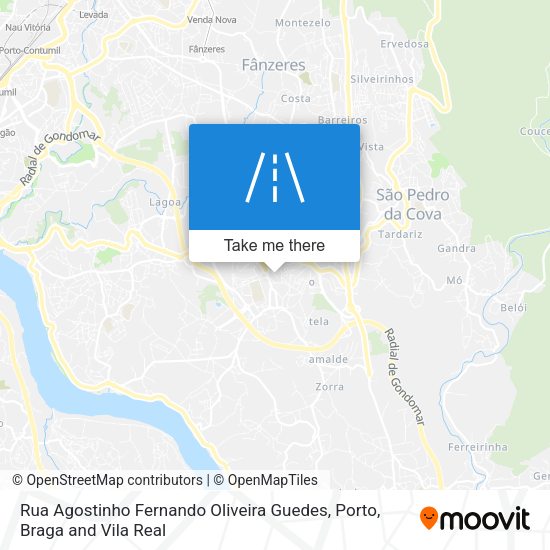 Rua Agostinho Fernando Oliveira Guedes map