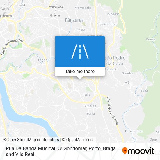 Rua Da Banda Musical De Gondomar map