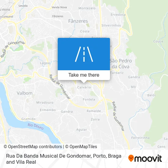 Rua Da Banda Musical De Gondomar map