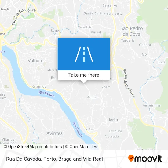 Rua Da Cavada mapa