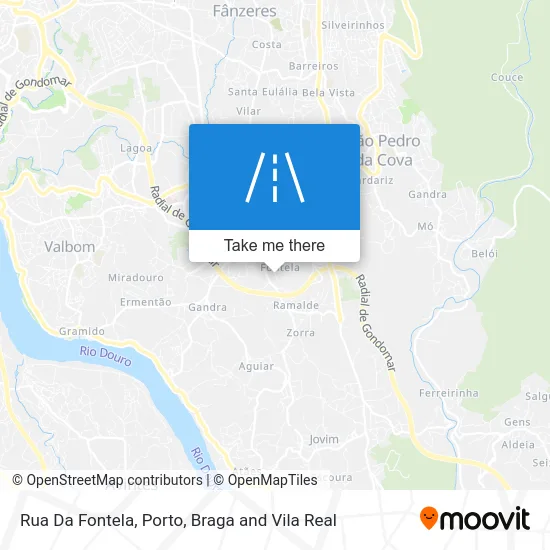 Rua Da Fontela map