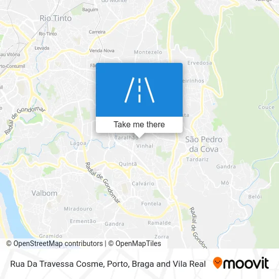 Rua Da Travessa Cosme map