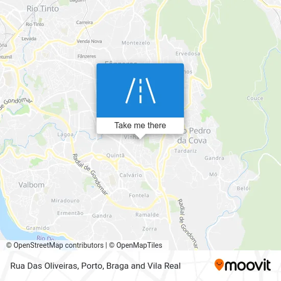 Rua Das Oliveiras map