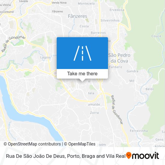 Rua De São João De Deus map