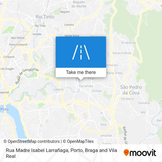 Rua Madre Isabel Larrañaga mapa