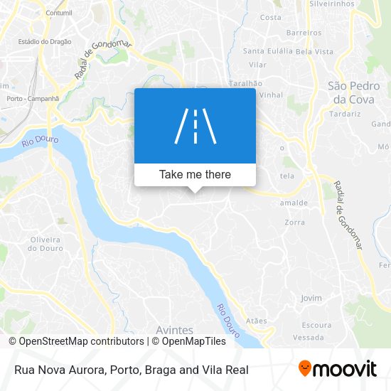 Rua Nova Aurora map