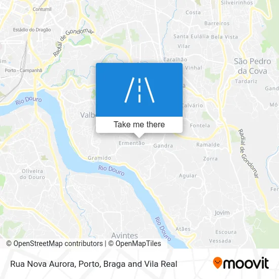 Rua Nova Aurora map