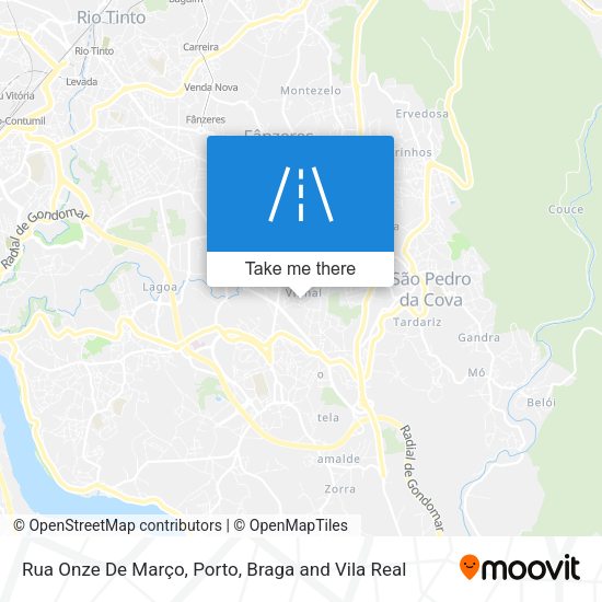 Rua Onze De Março mapa