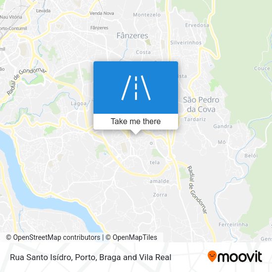Rua Santo Isídro mapa