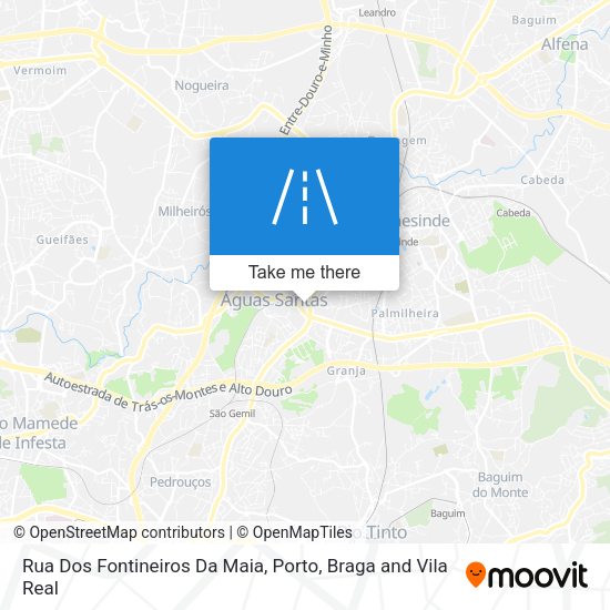 Rua Dos Fontineiros Da Maia map