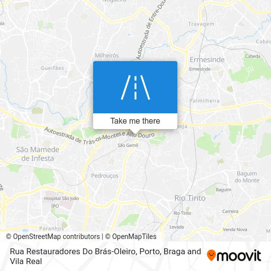 Rua Restauradores Do Brás-Oleiro map