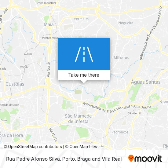 Rua Padre Afonso Silva map