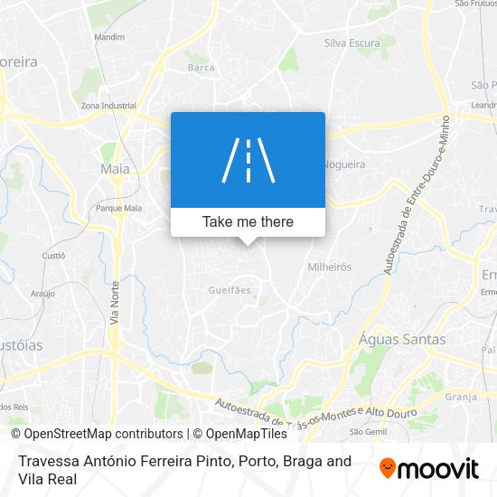 Travessa António Ferreira Pinto mapa