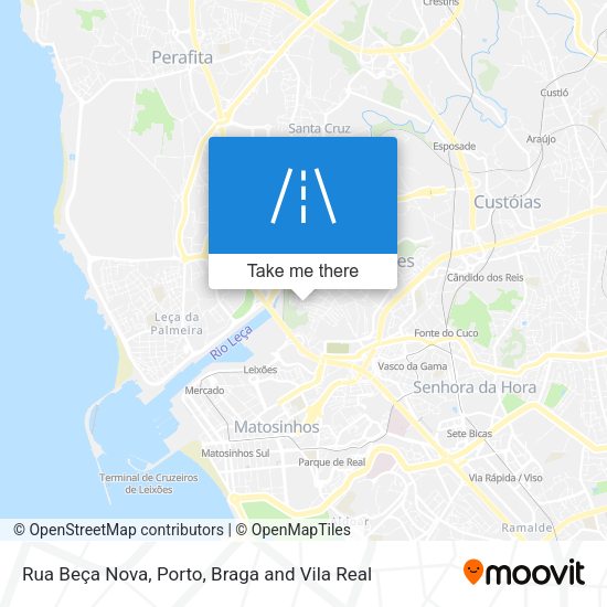 Rua Beça Nova mapa