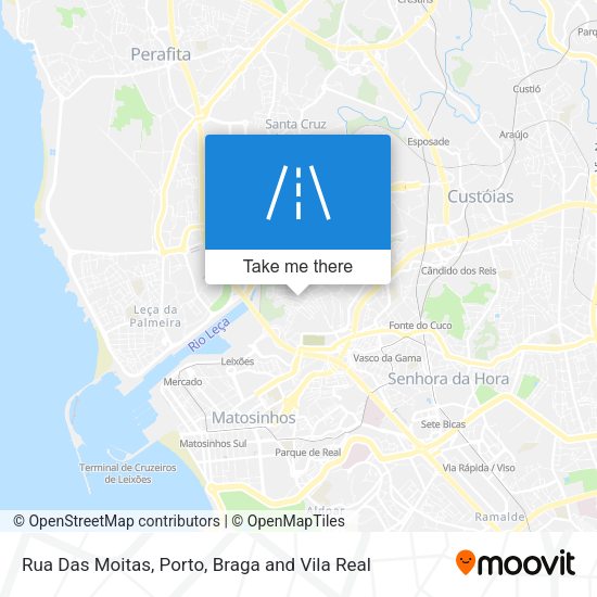 Rua Das Moitas map