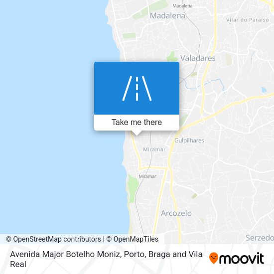 Avenida Major Botelho Moniz mapa