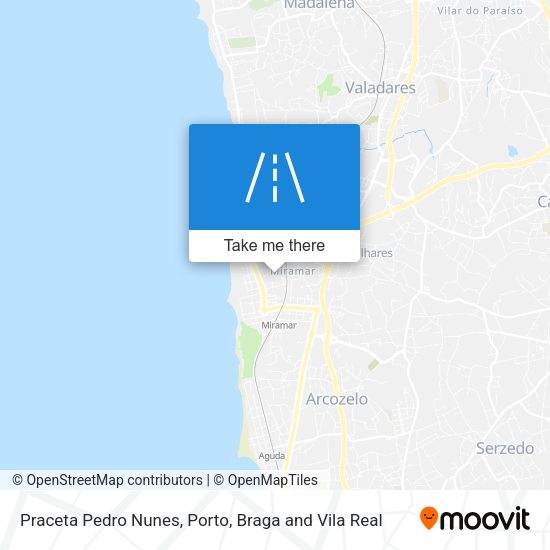Praceta Pedro Nunes mapa
