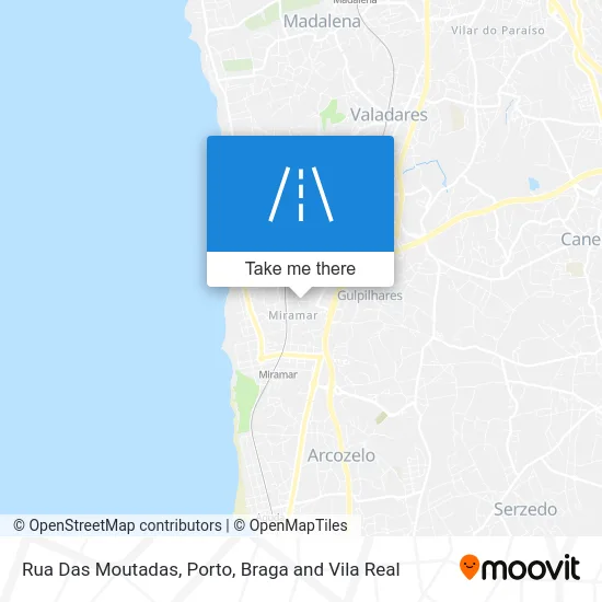 Rua Das Moutadas map