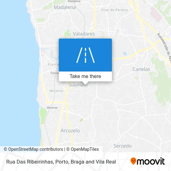 Rua Das Ribeirinhas map