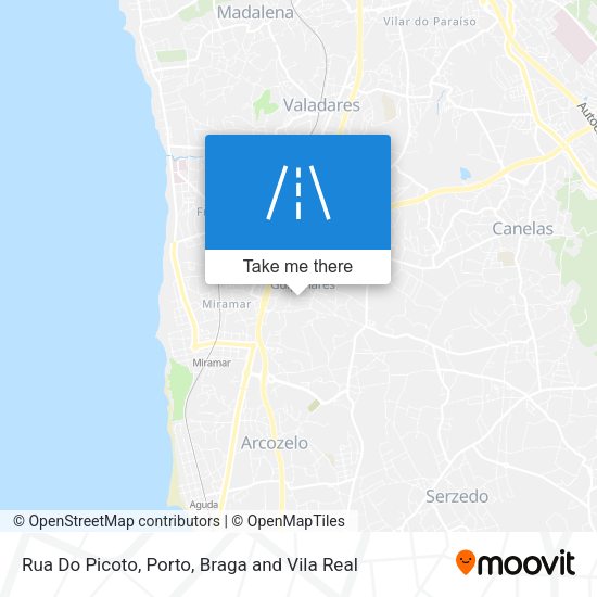 Rua Do Picoto mapa