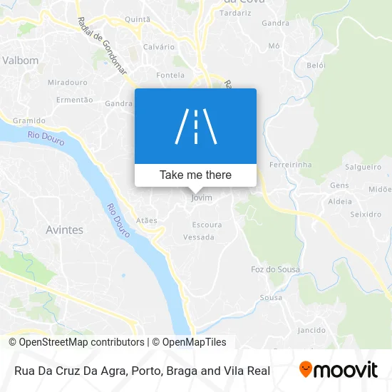 Rua Da Cruz Da Agra map