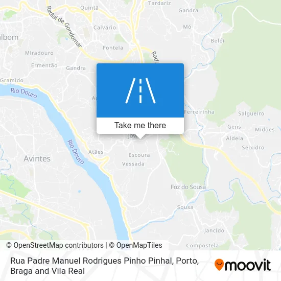 Rua Padre Manuel Rodrigues Pinho Pinhal map