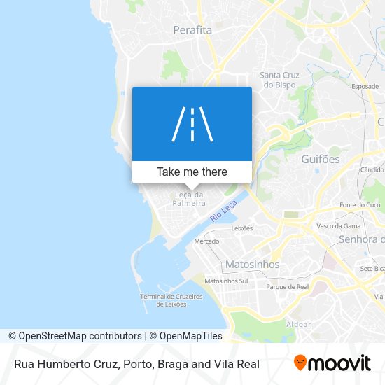 Rua Humberto Cruz mapa