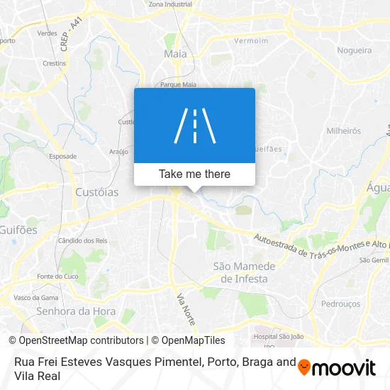 Rua Frei Esteves Vasques Pimentel map