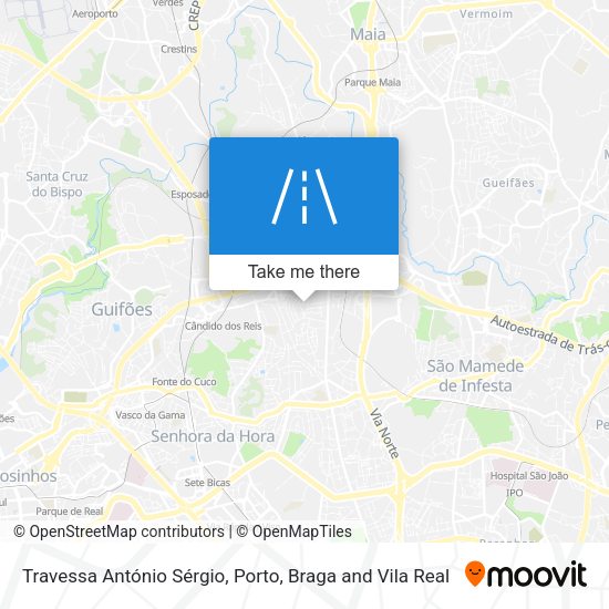 Travessa António Sérgio mapa