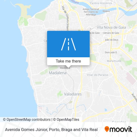 Avenida Gomes Júnior mapa