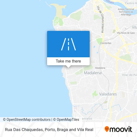 Rua Das Chaquedas map