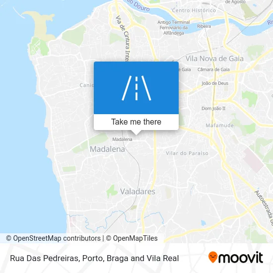 Rua Das Pedreiras map