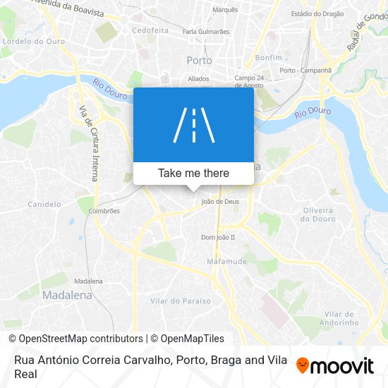 Rua António Correia Carvalho map