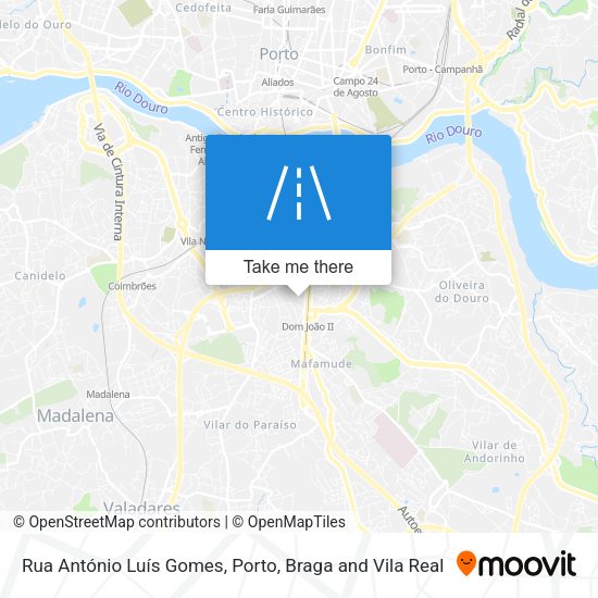 Rua António Luís Gomes mapa