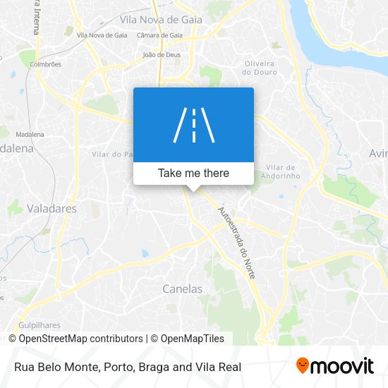 Rua Belo Monte mapa