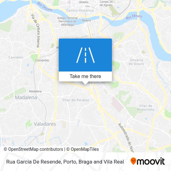 Rua Garcia De Resende mapa