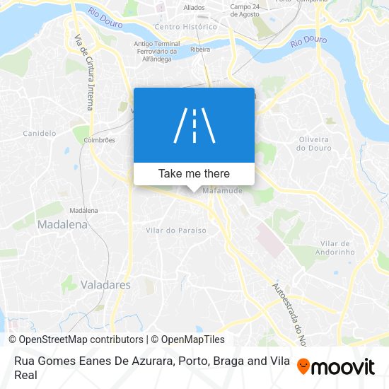 Rua Gomes Eanes De Azurara mapa