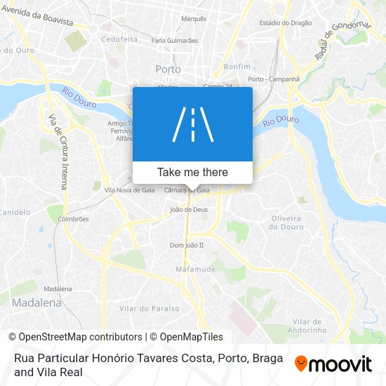 Rua Particular Honório Tavares Costa map