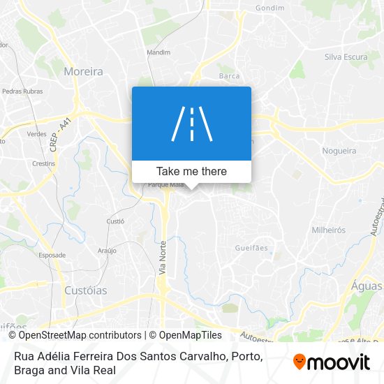 Rua Adélia Ferreira Dos Santos Carvalho mapa
