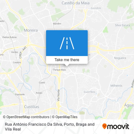 Rua António Francisco Da Silva mapa