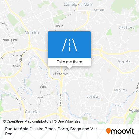 Rua António Oliveira Braga map