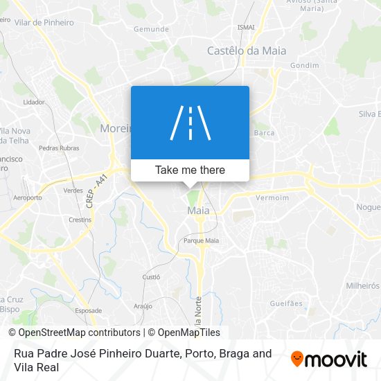 Rua Padre José Pinheiro Duarte mapa