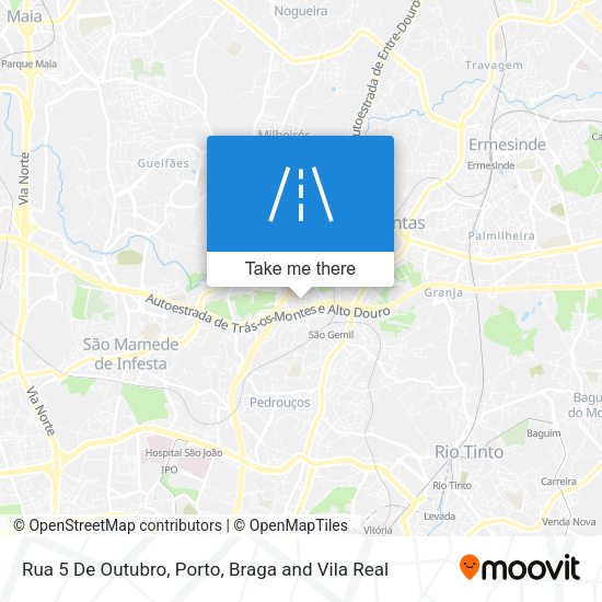 Rua 5 De Outubro mapa