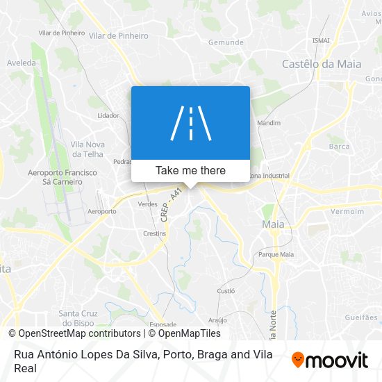 Rua António Lopes Da Silva mapa