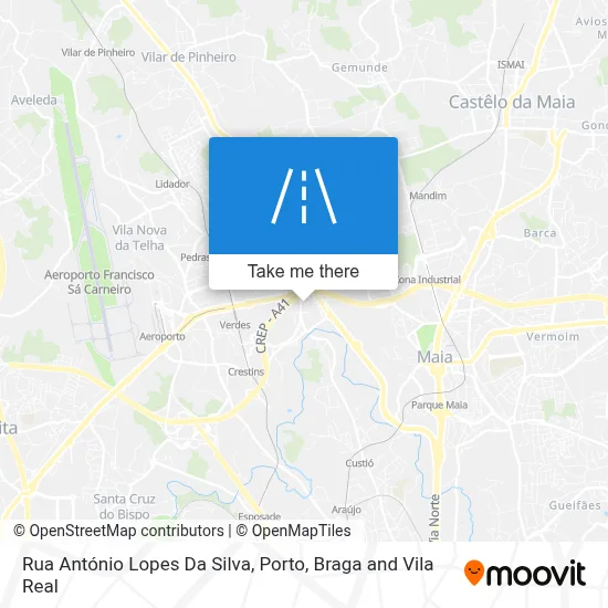 Rua António Lopes Da Silva map