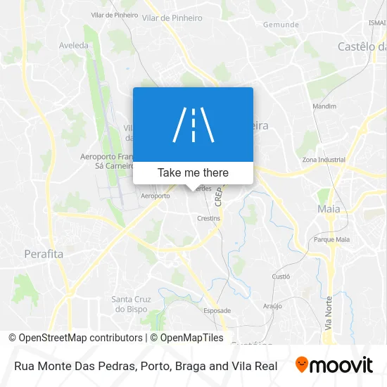 Rua Monte Das Pedras map