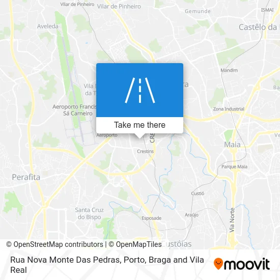 Rua Nova Monte Das Pedras map