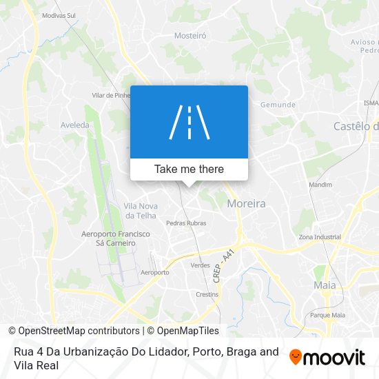 Rua 4 Da Urbanização Do Lidador map